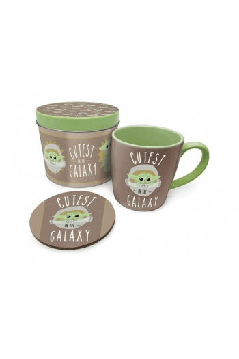 Pyramid Star Wars: The Mandalorian (Cutest In The Galaxy) Mug Tin Set - slika proizvoda