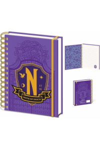 Pyramid Wednesday (Nevermore Shield) A5 Wiro Notebook - slika proizvoda