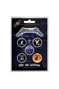 Metallica - Ride the Lightening bedževi set - slika proizvoda
