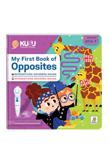 Interaktivna knjiga Kuku - My first book of opposites (bez olovke) - naslovnica