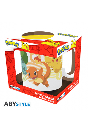 Pokemon- Mug - 460 ml - Pikachu And Starters - Subli - Box - slika proizvoda