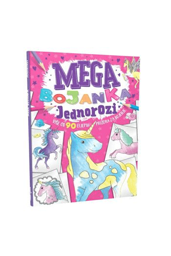 Mega Bojanka - Jednorozi - naslovnica