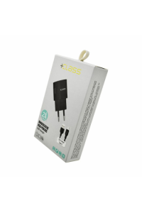Kućni punjač + Class USB 2.1A + USB kabel tip C crni