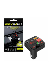 MAxmobile FM transmitter i Auto punjač NT7011, total 30W Type C/USB