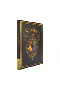 Blue Sky Harry Potter A5 Casebound Notebook - Black - Colourful Crest - slika proizvoda