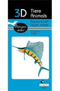 3D paper model - Sailfish - slika proizvoda