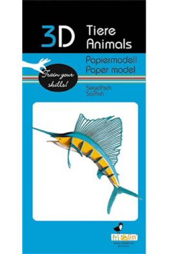 3D paper model - Sailfish - slika proizvoda