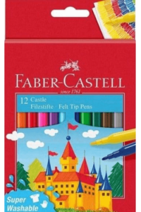 Flomaster školski  12boja Faber Castell 554201 blister ~ 1/10/120/480