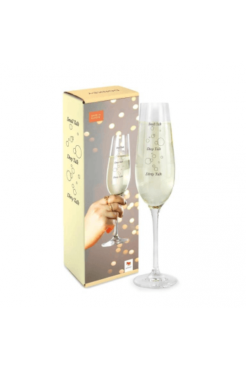 Glass of Talk - sparkling wine glass with print - slika proizvoda