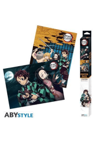 Demon Slayer Set 2 Chibi Posters Group & Duo (52x38cm) - slika proizvoda