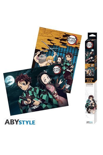Demon Slayer Set 2 Chibi Posters Group & Duo (52x38cm) - slika proizvoda