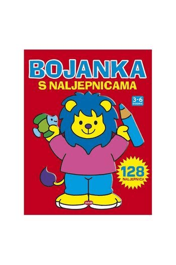 Bojanka s naljepnicama - lav - naslovnica