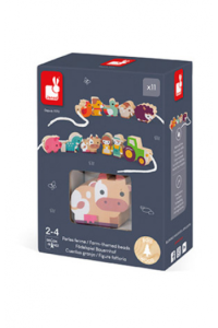 Drvena igračka za nizanje - Farma