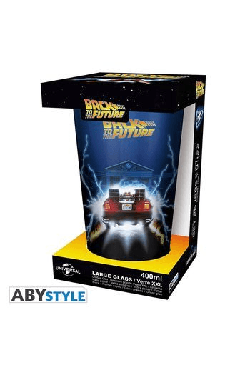 BACK TO THE FUTURE - Large Glass - 400ml -DeLorean - - slika proizvoda