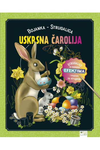 Uskrsna čarolija – bojanka strugalica - naslovnica