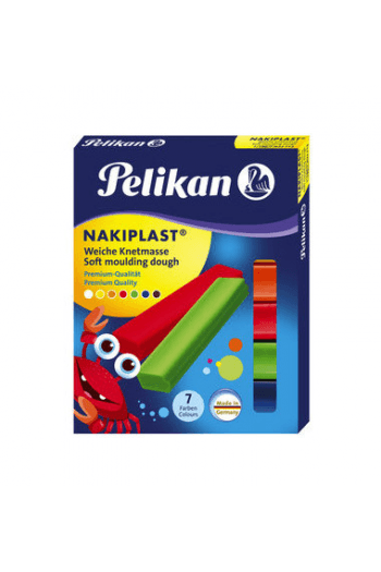 Plastelin 7 boja karton Nakiplast Pelikan 622712 blister - slika proizvoda