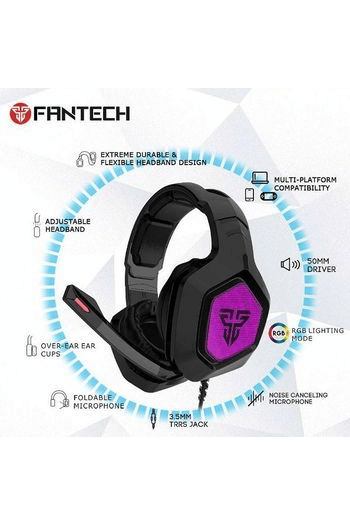 Slušalice žične gaming Fantech 3.5mm + mikrofon OMNI MH83 crne - slika proizvoda