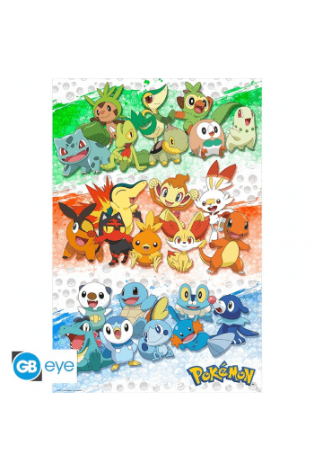 Pokemon - Poster Maxi 91.5X61 - First Partners - slika proizvoda
