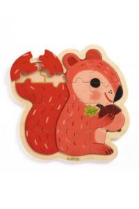 Drvene puzzle - Vjeverica