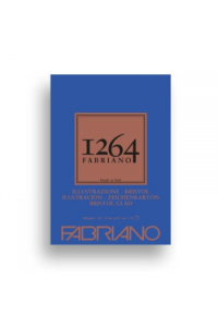 Blok Fabriano 1264 bristol 21x29,7 (A4) 200g 50L ljepljen na vrhu 19100654 - slika proizvoda