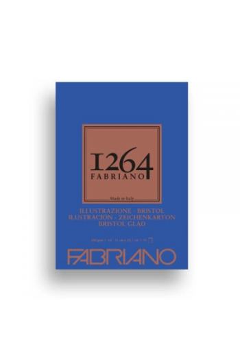 Blok Fabriano 1264 bristol 21x29,7 (A4) 200g 50L ljepljen na vrhu 19100654 - slika proizvoda