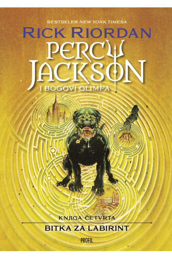 Percy Jackson i bogovi Olimpa - Knjiga četvrta: Bitka za labirint - naslovnica
