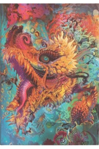 Notes 13*18 cm-midi crte 72L s gumicom Humming Dragon Paperblanks - slika proizvoda