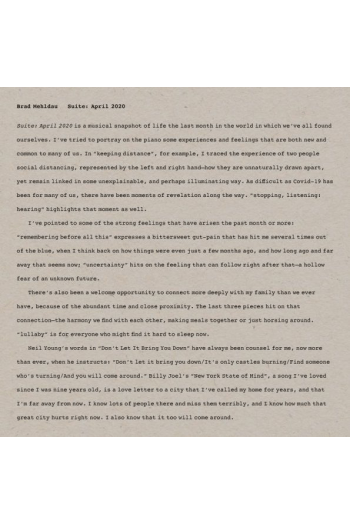 Brad Mehldau - Suite: April 20 LP - omot
