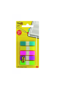Zastavica 11,9x43,2mm 5 boja x 20L super čvrste Post-it 3M.683-5CB blister 7000101800 - slika proizvoda