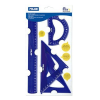 Geometrijski set veliki MILAN flex.resistant plavi bls P24/96 - slika proizvoda
