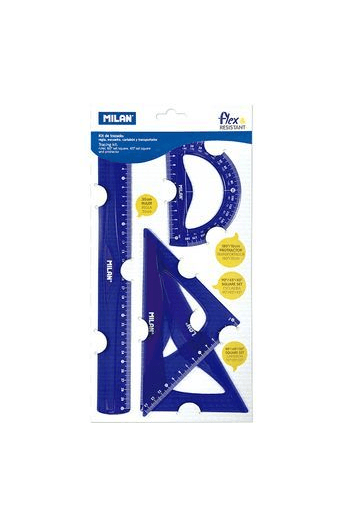 Geometrijski set veliki MILAN flex.resistant plavi bls P24/96 - slika proizvoda