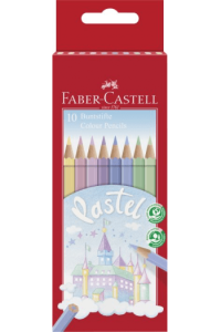 Boje drvene 10 boja pastel Faber Castell 111211 blister - slika proizvoda