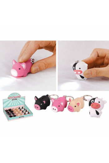 Privjesak za ključeve led Animals mix 3,3x4,4x4,5 cm XL1438 - slika proizvoda