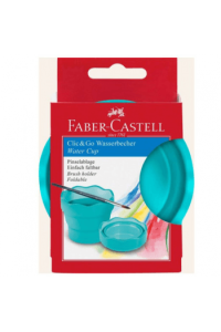 Čaša za tempere Clic&Go Faber Castell 181580 tirkizna blister ~ 1/6/144 - slika proizvoda
