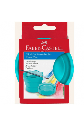 Čaša za tempere Clic&Go Faber Castell 181580 tirkizna blister ~ 1/6/144 - slika proizvoda