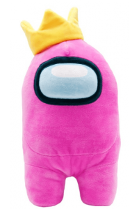 Yume toys Among Us official 12 plush with accessory pink with crown - slika proizvoda