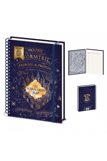 Pyramid Harry Potter  (Marauders Map) A4 Wiro Notebook - slika proizvoda