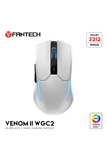 Miš gaming bežični Fantech 2400 DPI Venom II WGC2 Space edition bijeli - slika proizvoda