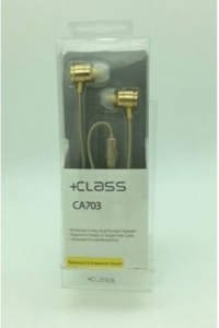 Hands free+class univerzalni CA703 3.5MM ZLATNI