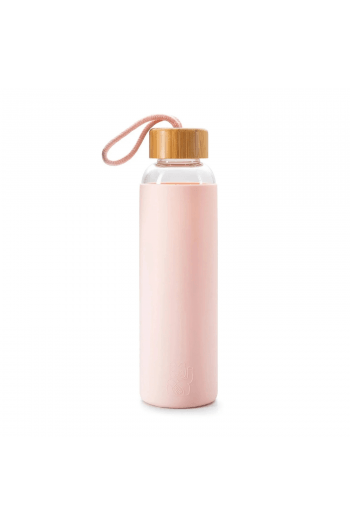 Maneki Neko Drinking Bottle - glass bottle - pink - slika proizvoda