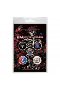 Grateful Dead - Skeleton & Rose bedževi set - slika proizvoda