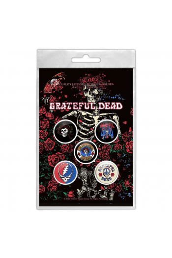 Grateful Dead - Skeleton & Rose bedževi set - slika proizvoda