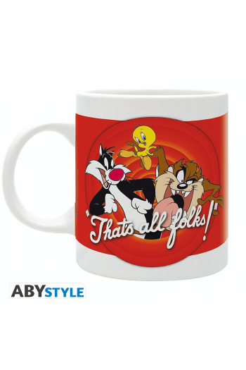 LOONEY TUNES - Mug - 320 ml - "Thats all folks"- subli - with box - slika proizvoda