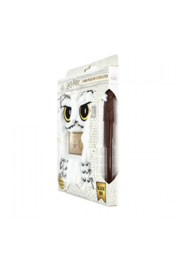 Blue Sky Harry Potter Hedwig Plush Notebook & Pen - slika proizvoda