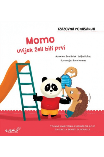 Momo uvijek želi biti prvi (Slikovnica) - naslovnica