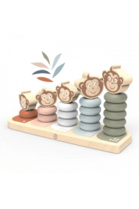 Drvena slagalica - Obitelj majmunčića
