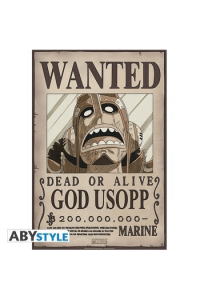 One Piece Poster Wanted Usopp New (52x35cm) - slika proizvoda