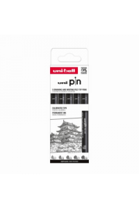 Marker Uni pin set 0.1, 0.3,0.5,0.7,0.9 mm crni Classic 5,1