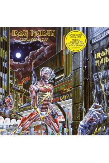 Iron Maiden - Somewhere In Time (“LIMITED Yellow Vinyl and 3D Future Past Tour Print”) LP - omot