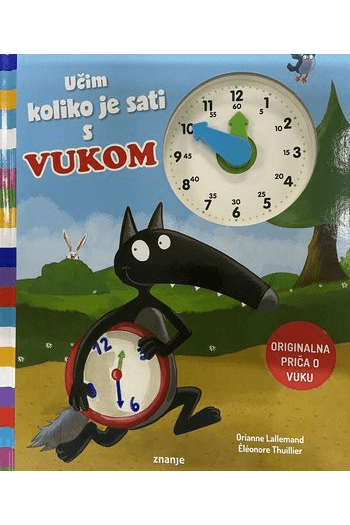 Učim koliko je sati s vukom (Slikovnica) - naslovnica